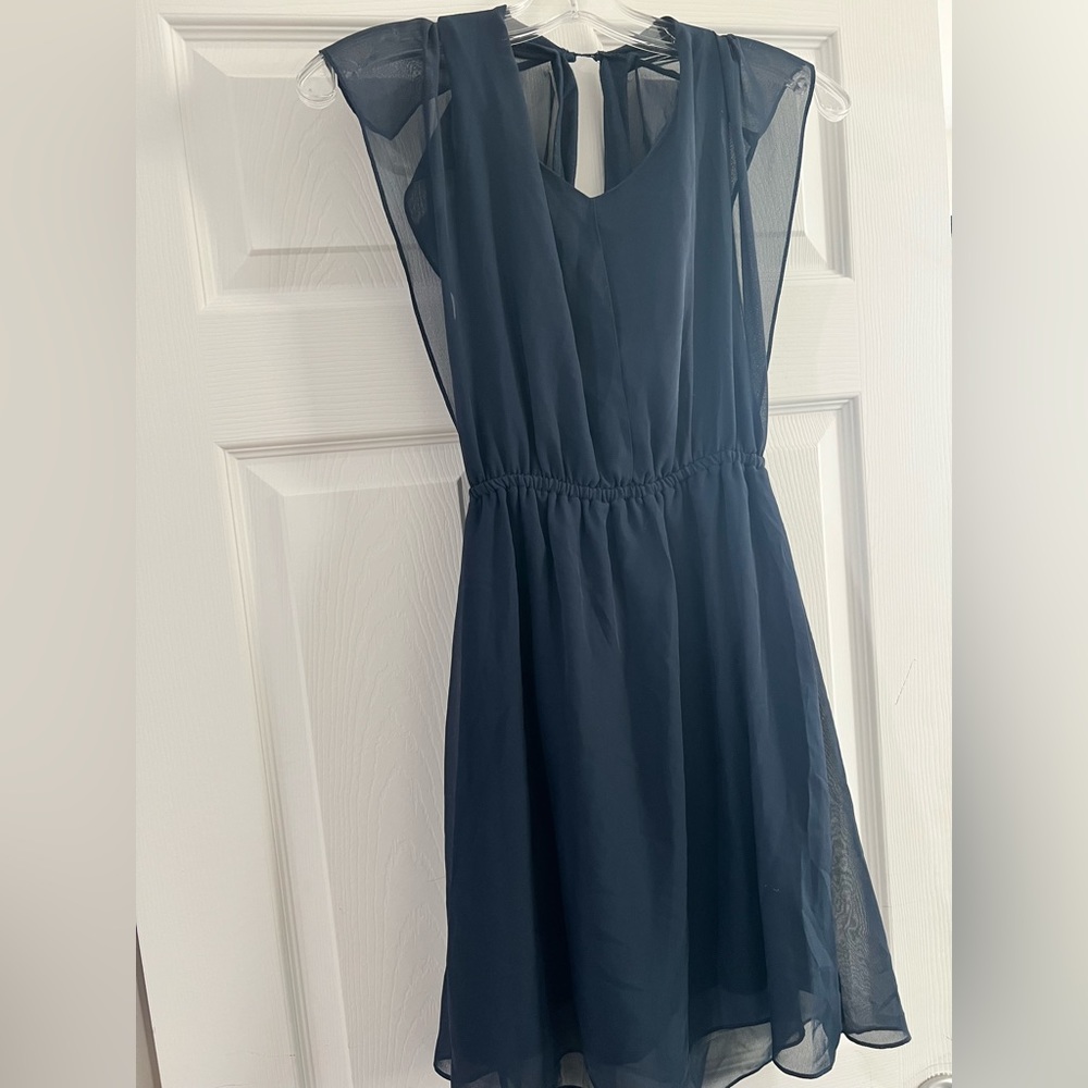Blue mini dress